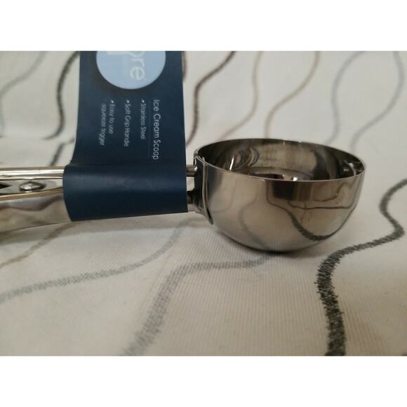 Core Home Ice Cream Scoop Gray Stainless steel Soft Grip Handle Lot of 2 Scoops - Picture 10 of 12